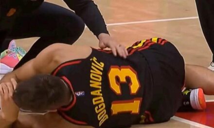 Видео: Богдан Богдановиќ заработи тешка повреда