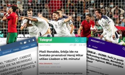 Српските медиуми: Плачи Роналдо! Уживаме во историскиот успех