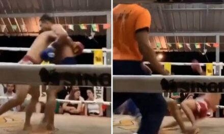 Видео: Двајцата истовремено се нокаутираа