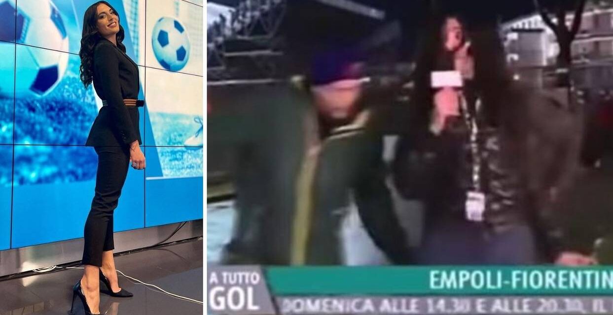 Видео: Италијанската новинарка беше шлапната по задникот од хулигани