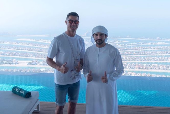 ФОТО: Роналдо во друштво на мегамилијардерот од Дубаи