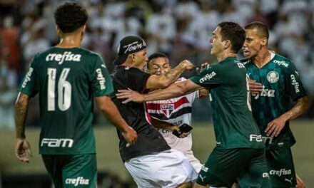 (ВИДЕО) Навивач со нож упадна на теренот во Бразил