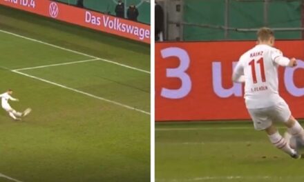 Каков малер во германскиот куп: Тој реализираше пенал, но му беше поништен бидејќи топката ја удри со двете нозе