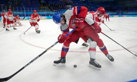 Данците ги изненадија Чесите на стартот на турнирот во хокеј на мраз