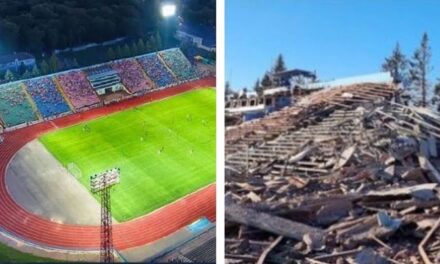 Дарио Срна објави фотографии од уништениот стадион на украинскиот прволигаш