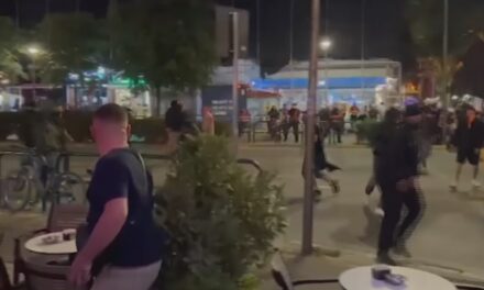 (ВИДЕО) Хаос во Тирана: Пред мечот Рома-Феенорд, 60 уапсени навивачи и 12 повредени полицајци