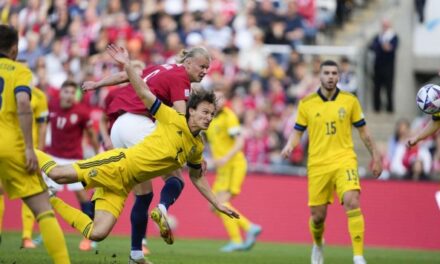 (ВИДЕО) Неверојатниот Халанд и пресуди на Шведска, два гола и асистенција
