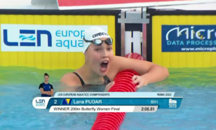 (ВИДЕО) Чудо од дете:  Лана Пудар ( 16 год.) освои златен медал за БИХ во пливање на ЕП