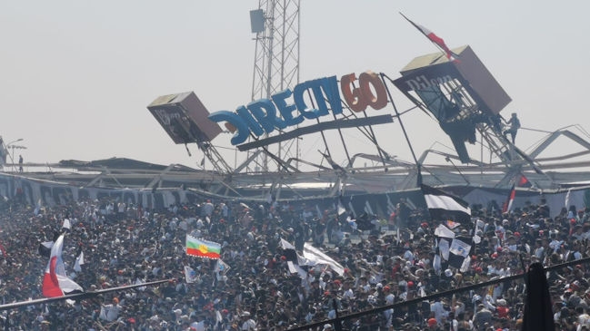 (ВИДЕО) Десет повредени навивачи во Чиле-се урна трибина на “Монументал” стадионот