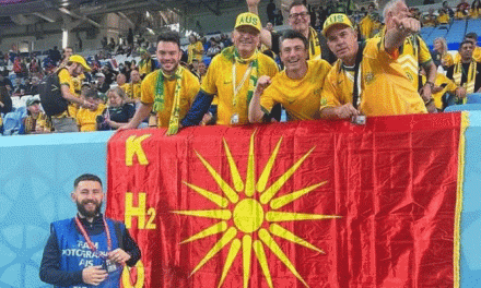 Maкедонското знаме од Кутлеш заблеска на мундијалот во Катар