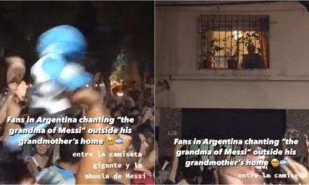 (ВИДЕО) Цело Росарио отиде кај бабата на Меси-пееше серенада за јунакот