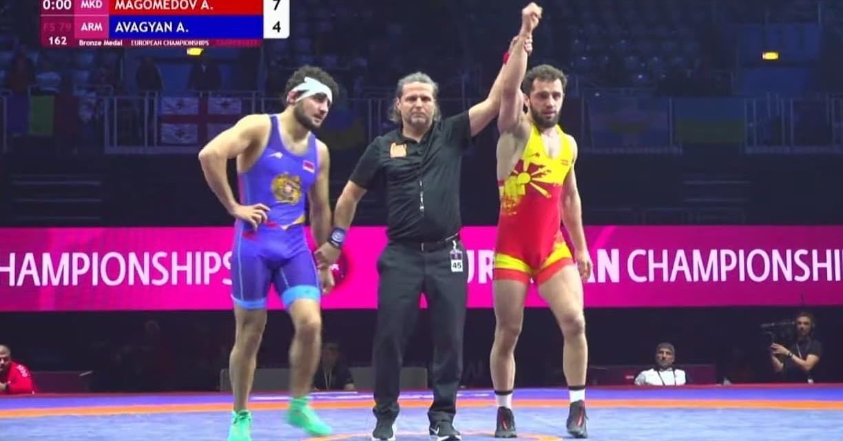 Магомедов освои бронзен медал за Македонија на ЕП во борење