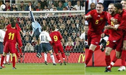 (ВИДЕО) Во 2002 год. на денешен ден, Артим Шаќири против Англија постигна гол директно од корнер